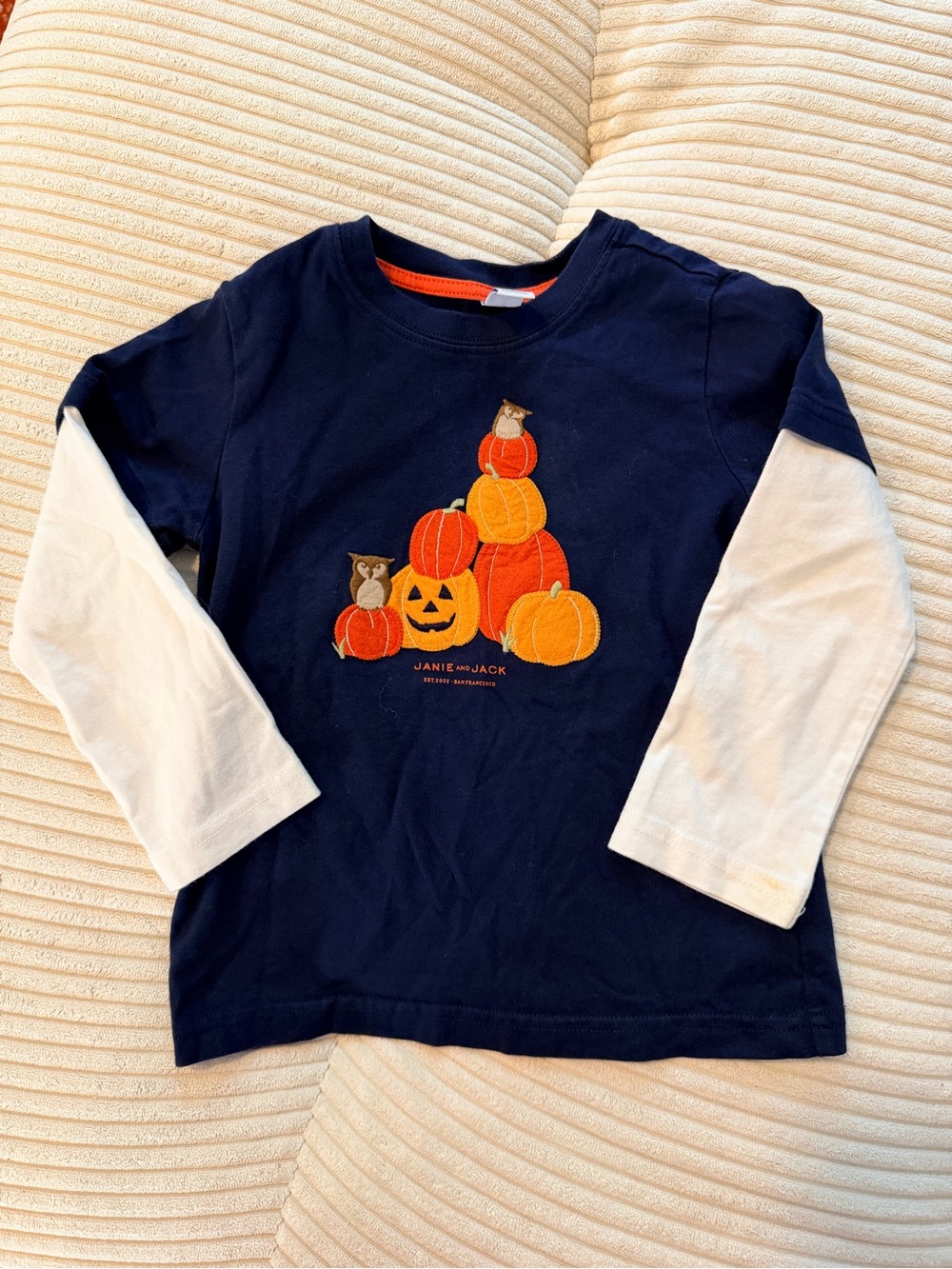 Janie and Jack Halloween long sleeve shirt